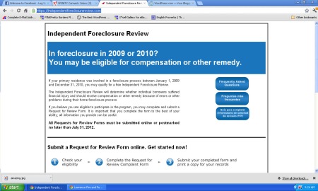 Independent Foreclosue Review 